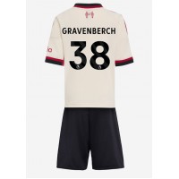 Liverpool Ryan Gravenberch #38 Vonkajší Detský futbalový dres 2025-26 Krátky Rukáv (+ trenírky)